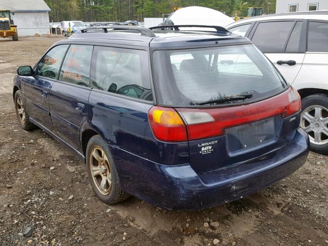 4S3BH625947301490 - 2004 SUBARU LEGACY L S BLUE photo 3