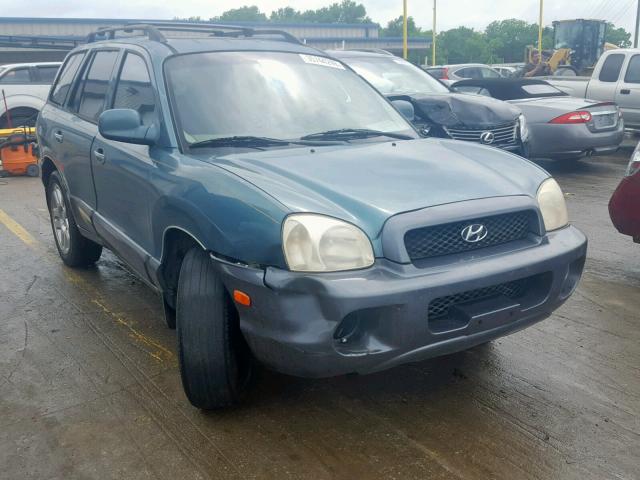 KM8SC13D82U261016 - 2002 HYUNDAI SANTA FE G BLUE photo 1