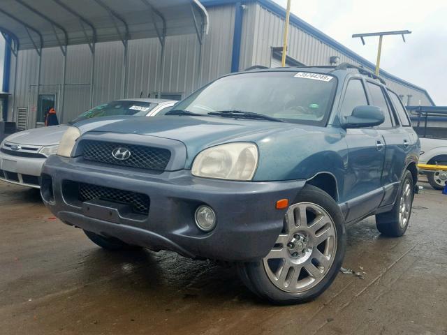 KM8SC13D82U261016 - 2002 HYUNDAI SANTA FE G BLUE photo 2