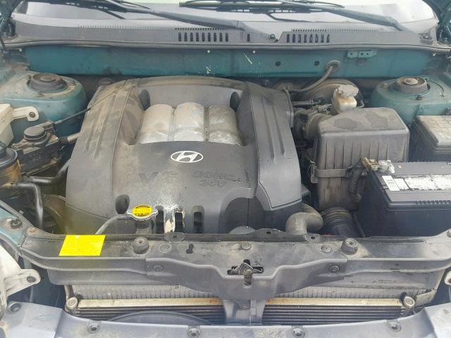 KM8SC13D82U261016 - 2002 HYUNDAI SANTA FE G BLUE photo 7