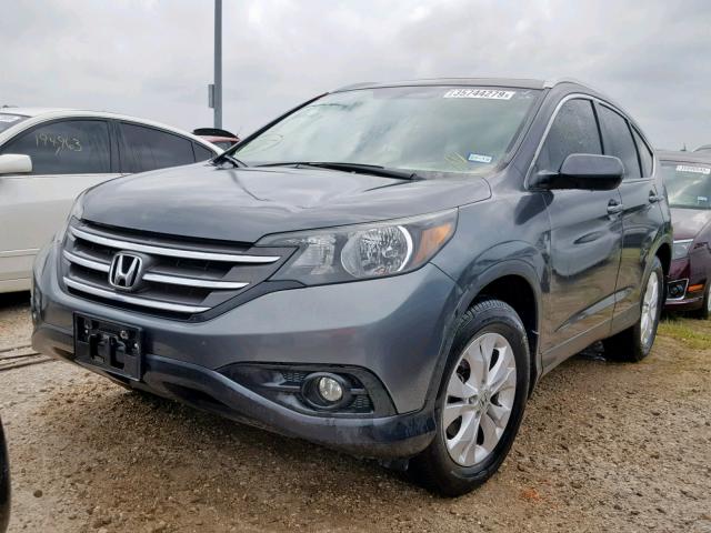 2HKRM3H78CH513373 - 2012 HONDA CR-V EXL GRAY photo 2