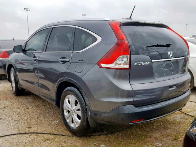 2HKRM3H78CH513373 - 2012 HONDA CR-V EXL GRAY photo 3