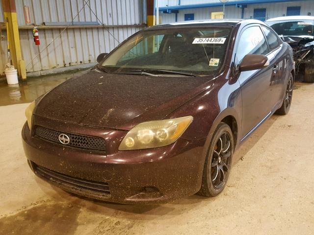 JTKDE167280245884 - 2008 TOYOTA SCION TC RED photo 2
