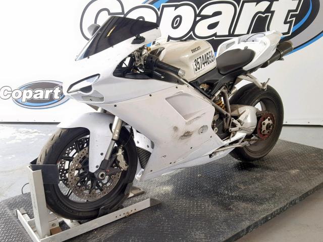 ZDM1XBGV38B000284 - 2008 DUCATI 848 WHITE photo 2