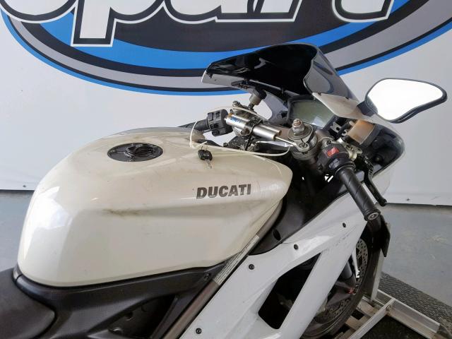 ZDM1XBGV38B000284 - 2008 DUCATI 848 WHITE photo 5