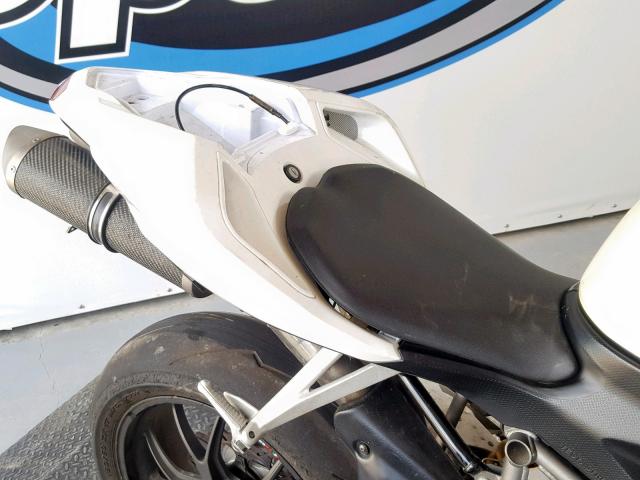 ZDM1XBGV38B000284 - 2008 DUCATI 848 WHITE photo 6