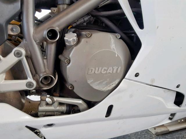 ZDM1XBGV38B000284 - 2008 DUCATI 848 WHITE photo 7