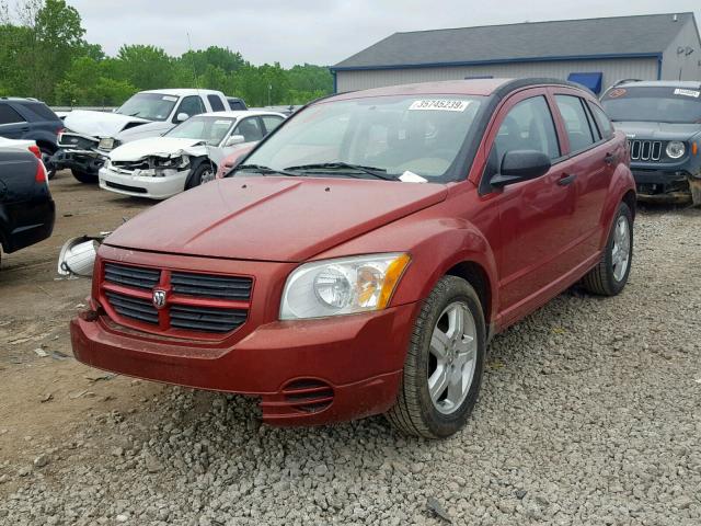 1B3HB28B18D661735 - 2008 DODGE CALIBER RED photo 2