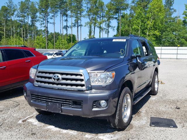 5TDDW5G13CS065681 - 2012 TOYOTA SEQUOIA PL GRAY photo 2