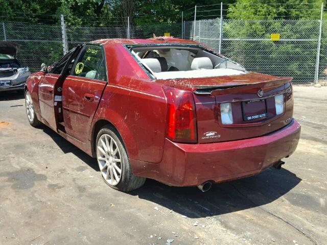 1G6DP577560167088 - 2006 CADILLAC CTS HI FEA RED photo 3