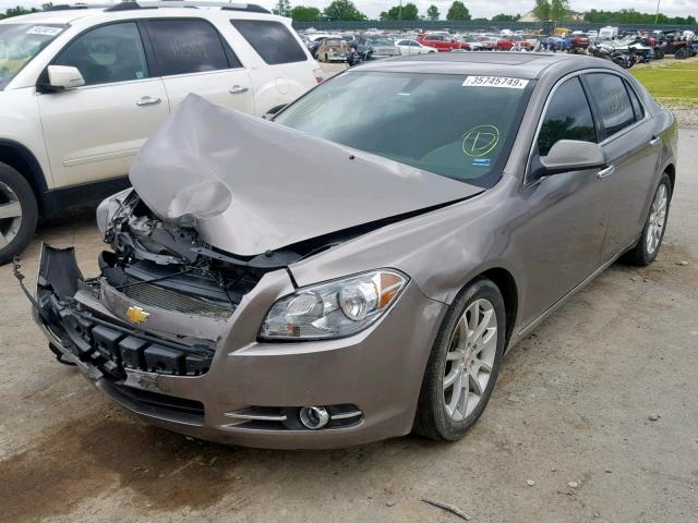 1G1ZE5E19BF387258 - 2011 CHEVROLET MALIBU LTZ ოქროსფერი ფოტო 2