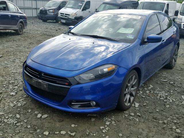 1C3CDFBA3DD326260 - 2013 DODGE DART SXT BLUE photo 2