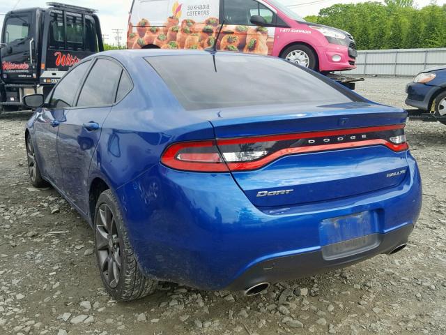 1C3CDFBA3DD326260 - 2013 DODGE DART SXT BLUE photo 3