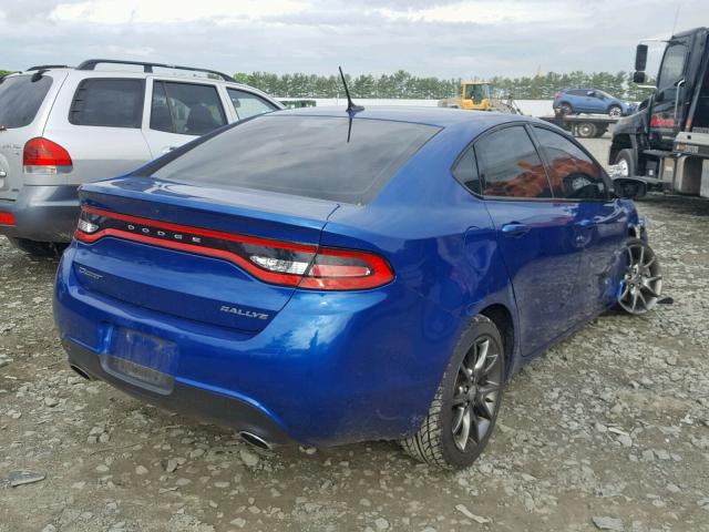 1C3CDFBA3DD326260 - 2013 DODGE DART SXT BLUE photo 4