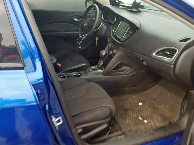 1C3CDFBA3DD326260 - 2013 DODGE DART SXT BLUE photo 5