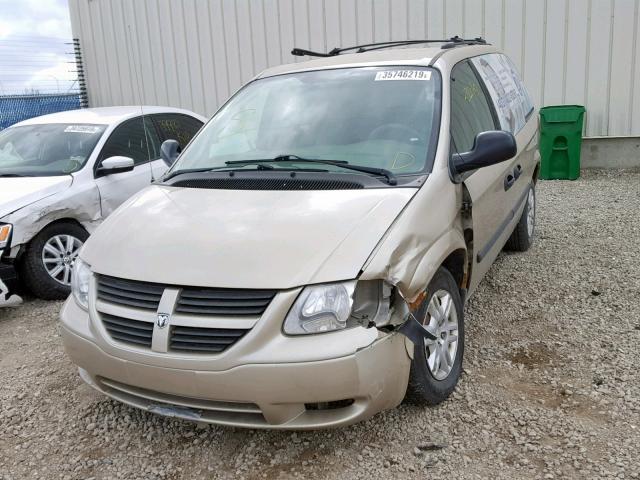 1D4GP25R05B119162 - 2005 DODGE CARAVAN SE BEIGE photo 2