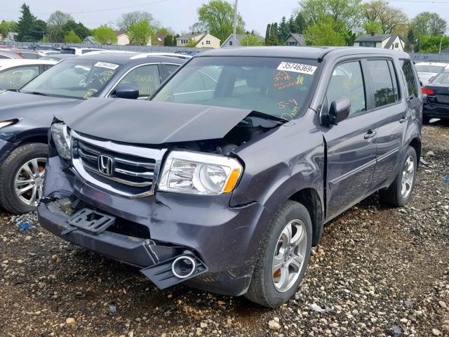 5FNYF4H76FB078075 - 2015 HONDA PILOT EXLN GRAY photo 2