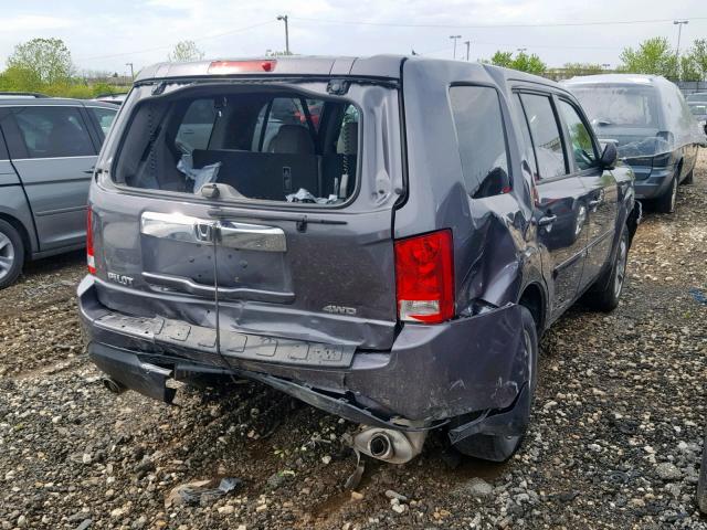 5FNYF4H76FB078075 - 2015 HONDA PILOT EXLN GRAY photo 4