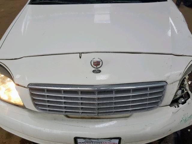 1G6KD54Y95U265545 - 2005 CADILLAC DEVILLE WHITE photo 7