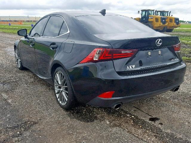 JTHBF1D21E5041206 - 2014 LEXUS IS 250 BLACK photo 3