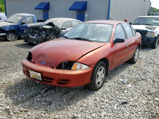 1G1JF5244Y7255200 - 2000 CHEVROLET CAVALIER L RED photo 2