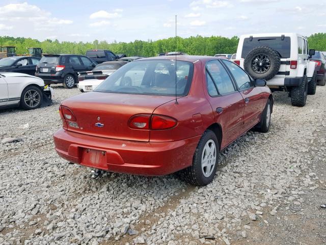 1G1JF5244Y7255200 - 2000 CHEVROLET CAVALIER L RED photo 4