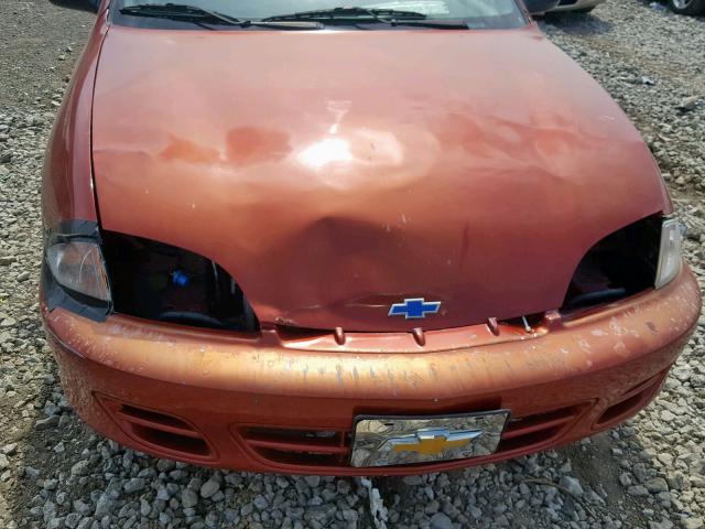 1G1JF5244Y7255200 - 2000 CHEVROLET CAVALIER L RED photo 9