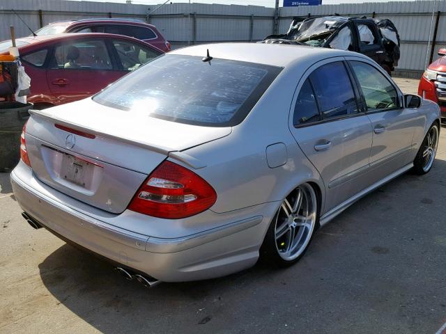 WDBUF76J25A747866 - 2005 MERCEDES-BENZ E 55 AMG SILVER photo 4