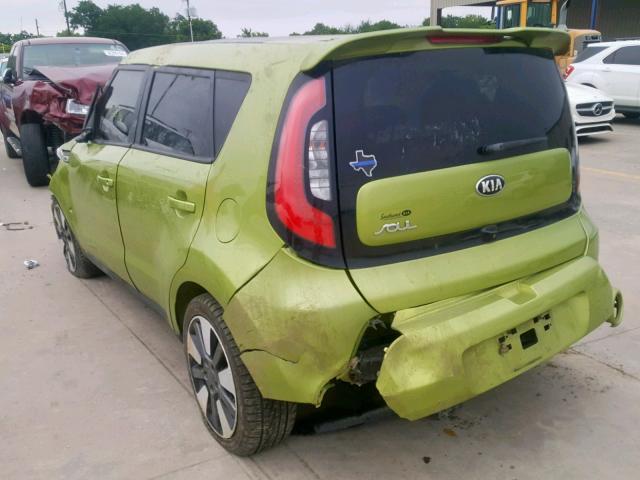 KNDJX3A57F7759501 - 2015 KIA SOUL ! Yaşıl foto 3