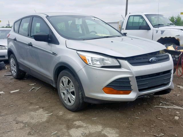 1FMCU0F70EUC43552 - 2014 FORD ESCAPE S SILVER photo 1