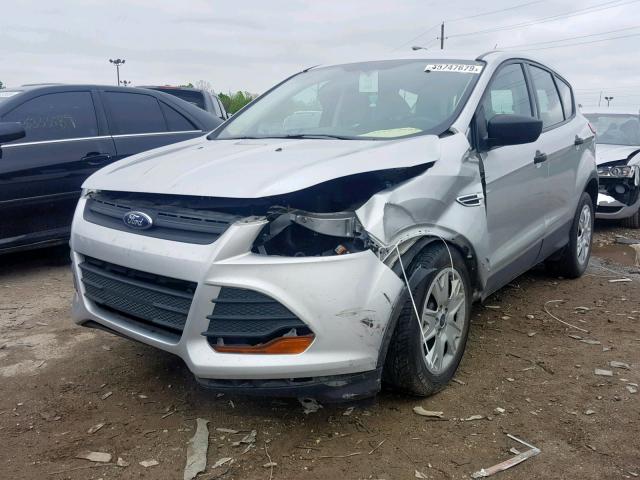 1FMCU0F70EUC43552 - 2014 FORD ESCAPE S SILVER photo 2