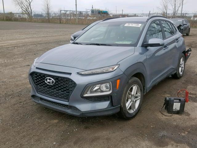 KM8K12AA1JU111333 - 2018 HYUNDAI KONA SE GRAY photo 2