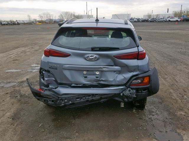 KM8K12AA1JU111333 - 2018 HYUNDAI KONA SE GRAY photo 9