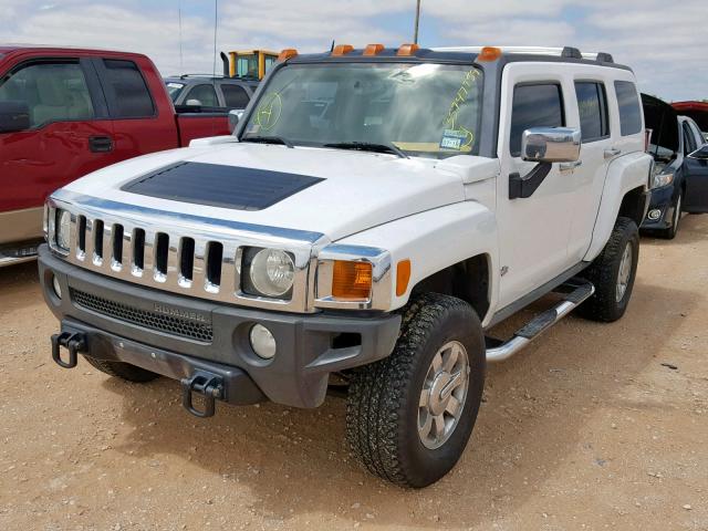 5GTDN13E578251875 - 2007 HUMMER H3 WHITE photo 2