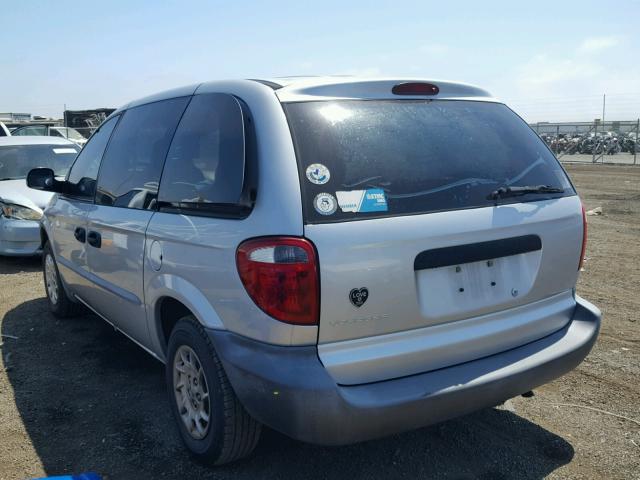 1C4GJ25B91B211544 - 2001 CHRYSLER VOYAGER SILVER photo 3