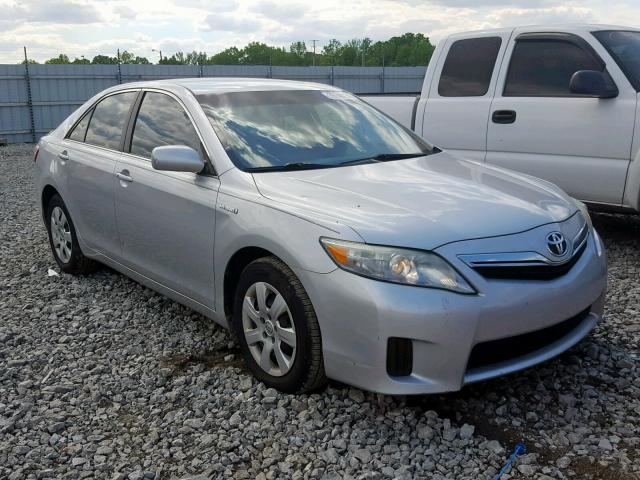 4T1BB3EK3AU117267 - 2010 TOYOTA CAMRY HYBR SILVER photo 1