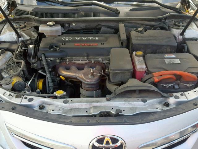 4T1BB3EK3AU117267 - 2010 TOYOTA CAMRY HYBR SILVER photo 7