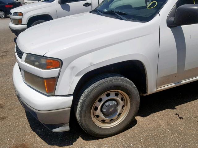 1GCCSBF97B8130998 - 2011 CHEVROLET COLORADO WHITE photo 9