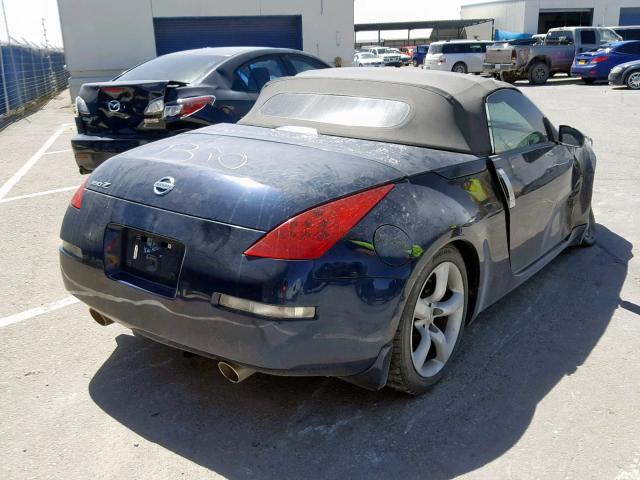 JN1BZ36A79M550417 - 2009 NISSAN 350Z BLUE photo 4