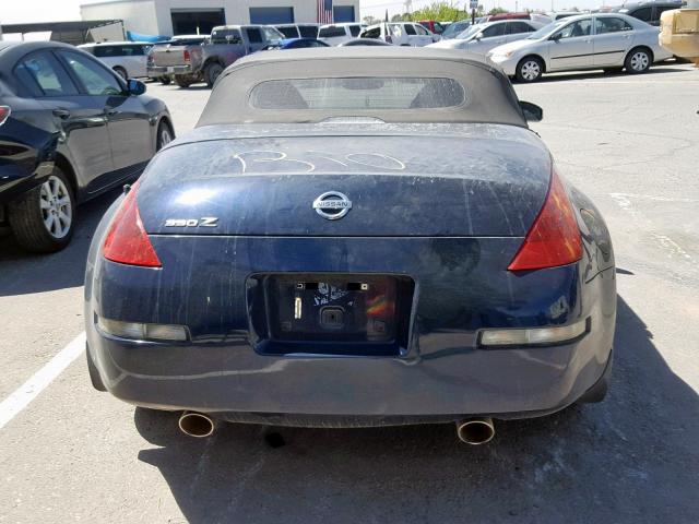 JN1BZ36A79M550417 - 2009 NISSAN 350Z BLUE photo 6