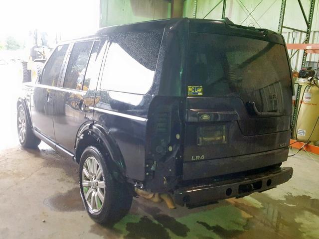 SALAK2D46CA610161 - 2012 LAND ROVER LR4 HSE LU BLACK photo 3