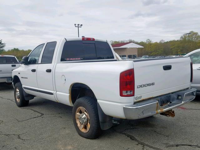 3D7KS28D96G102753 - 2006 DODGE RAM 2500 S WHITE photo 3