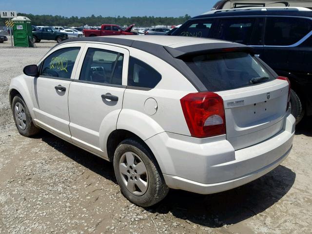 1B3HB28B98D695504 - 2008 DODGE CALIBER WHITE photo 3