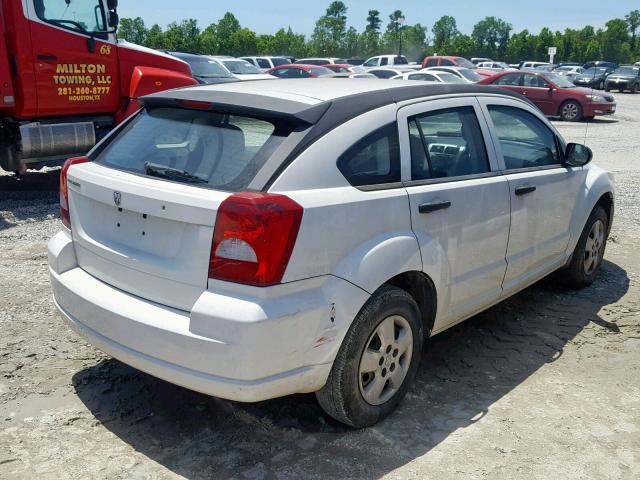 1B3HB28B98D695504 - 2008 DODGE CALIBER WHITE photo 4