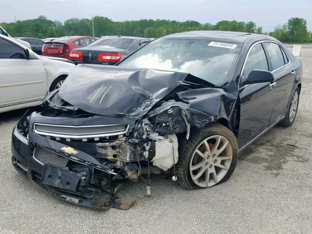 1G1ZE5E01CF242949 - 2012 CHEVROLET MALIBU LTZ შავი ფოტო 2