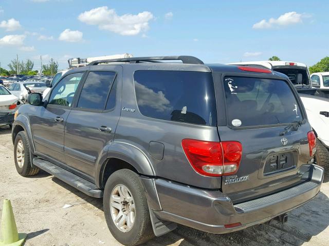 5TDZT38A16S275122 - 2006 TOYOTA SEQUOIA LI GRAY photo 3