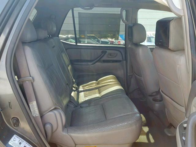 5TDZT38A16S275122 - 2006 TOYOTA SEQUOIA LI GRAY photo 6