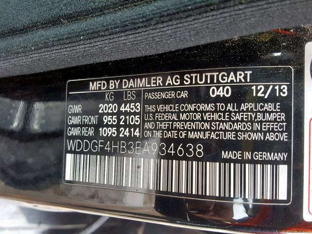 WDDGF4HB3EA934638 - 2014 MERCEDES-BENZ C 250 BLACK photo 10