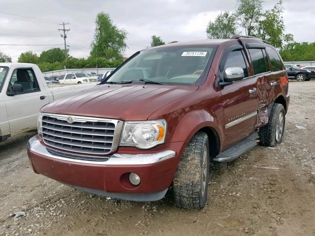 1A8HW58207F577602 - 2007 CHRYSLER ASPEN LIMI MAROON photo 2