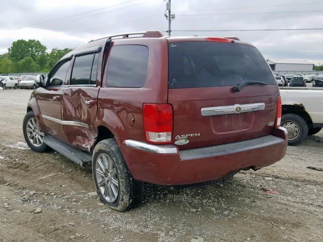 1A8HW58207F577602 - 2007 CHRYSLER ASPEN LIMI MAROON photo 3